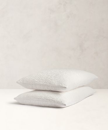 Hand-Stitched Abstract Silk Sham