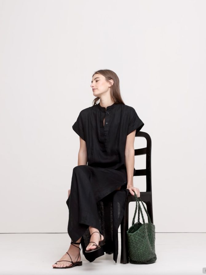 Linen Kaftan Maxi Dress - Image 2