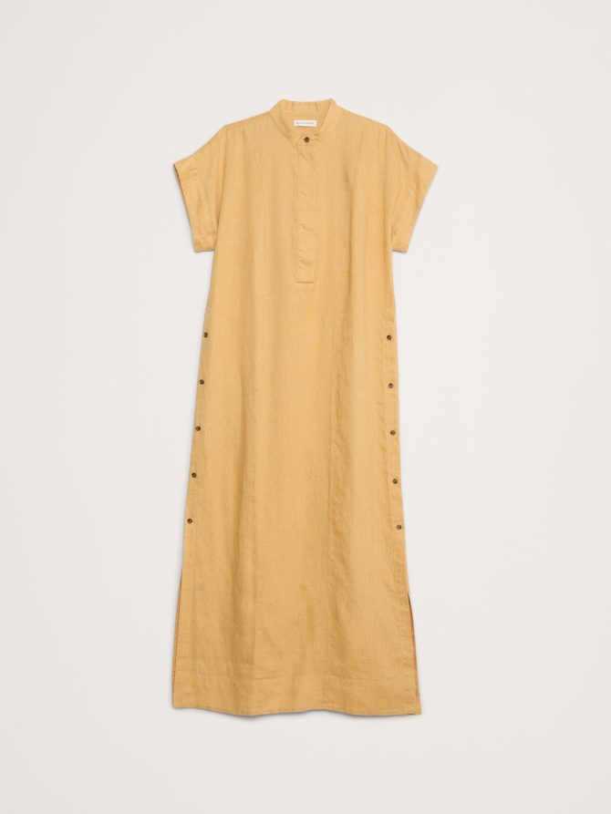 Linen Kaftan Maxi Dress - Image 8