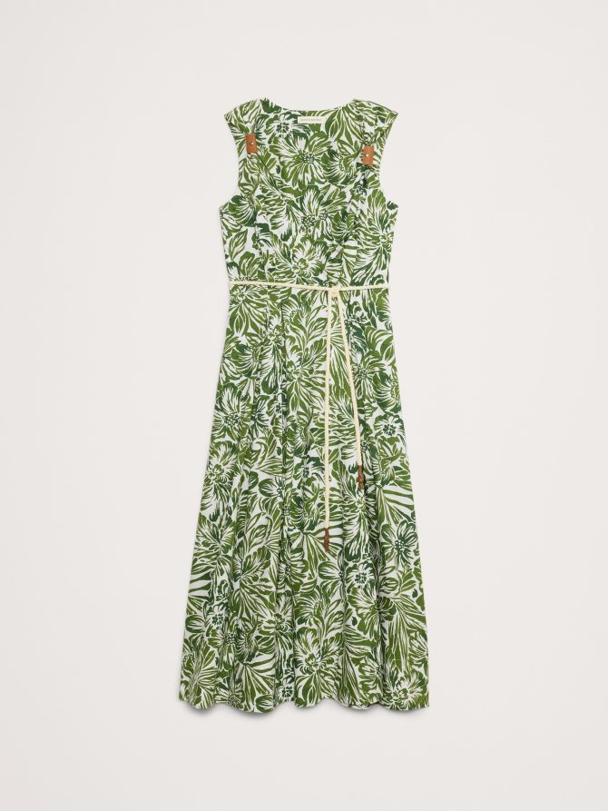 Cotton Poplin Wrap Maxi Dress - Image 5