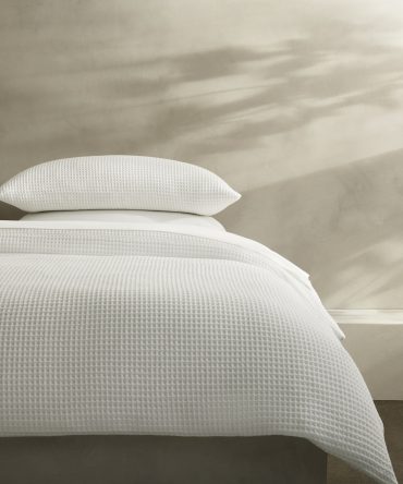 Cotton Waffle-Weave Duvet Cover