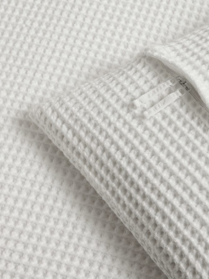 Cotton Waffle-Weave Duvet Cover - Image 3