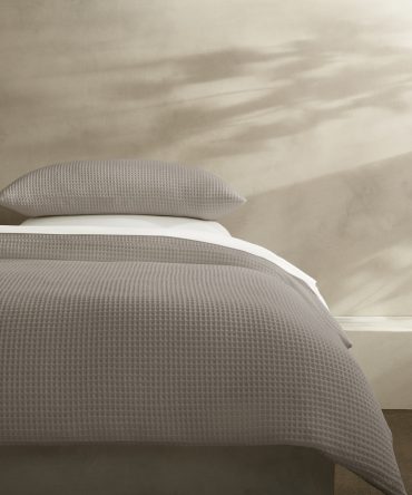 Cotton Waffle-Weave Duvet Cover