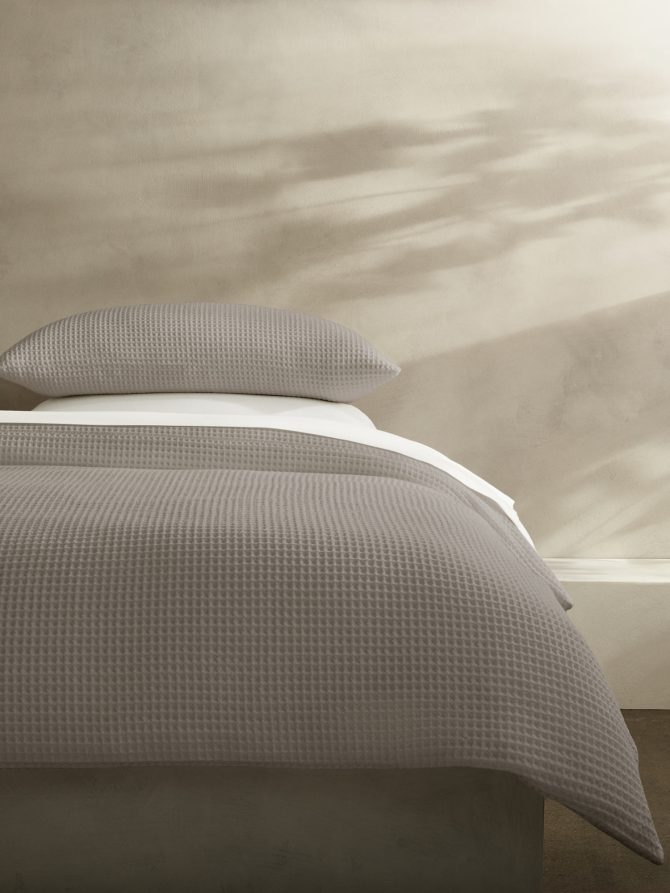 Cotton Waffle-Weave Duvet Cover
