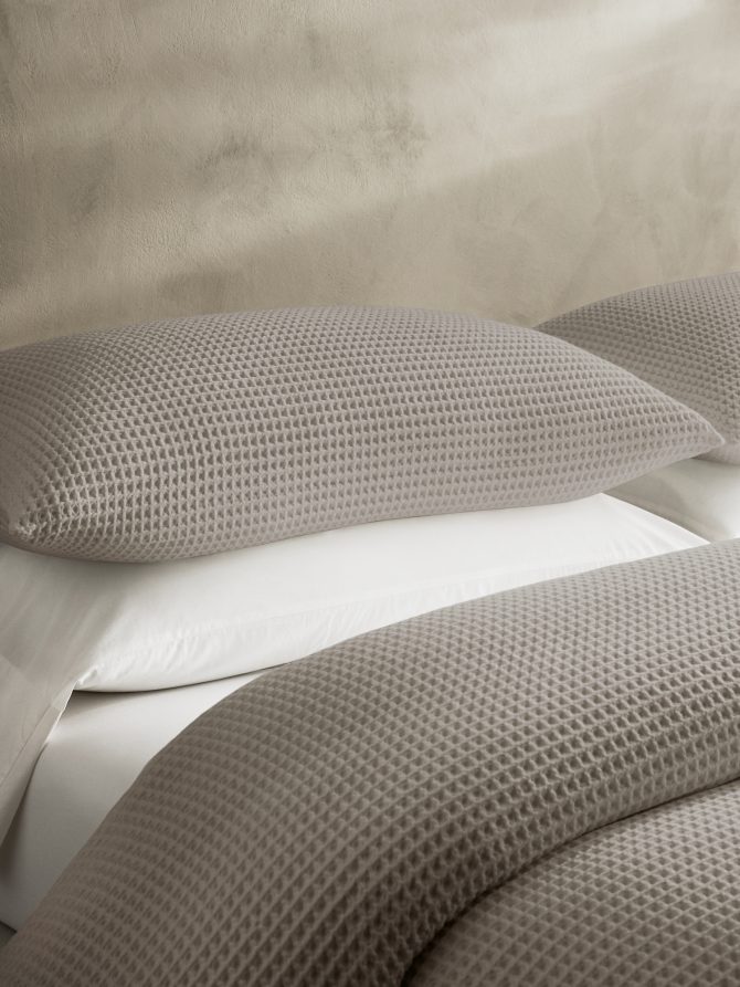 Cotton Waffle-Weave Duvet Cover - Image 2