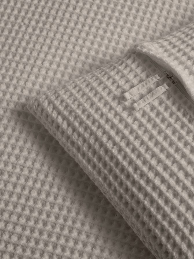 Cotton Waffle-Weave Duvet Cover - Image 3