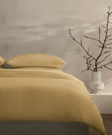 Cotton Waffle-Weave Duvet Cover