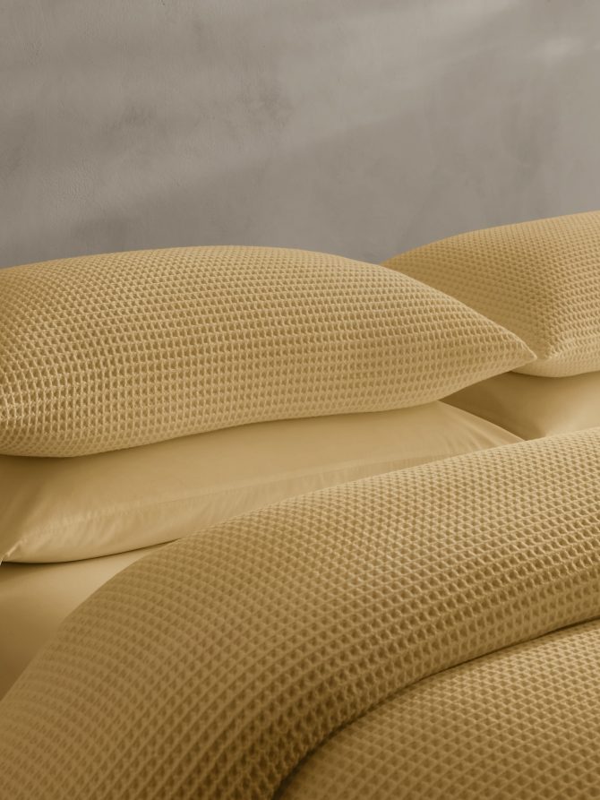 Cotton Waffle-Weave Duvet Cover - Image 2