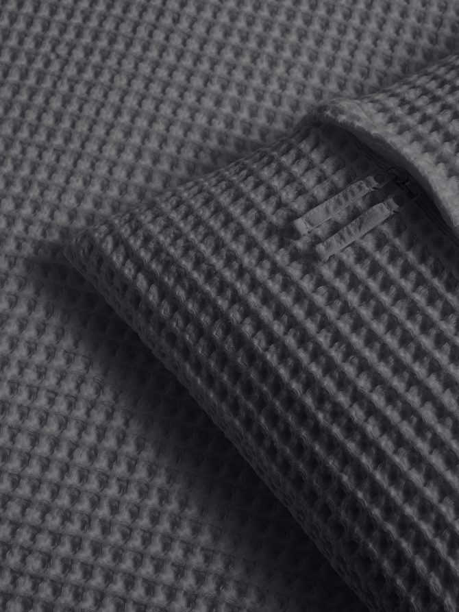 Cotton Waffle-Weave Duvet Cover - Image 3