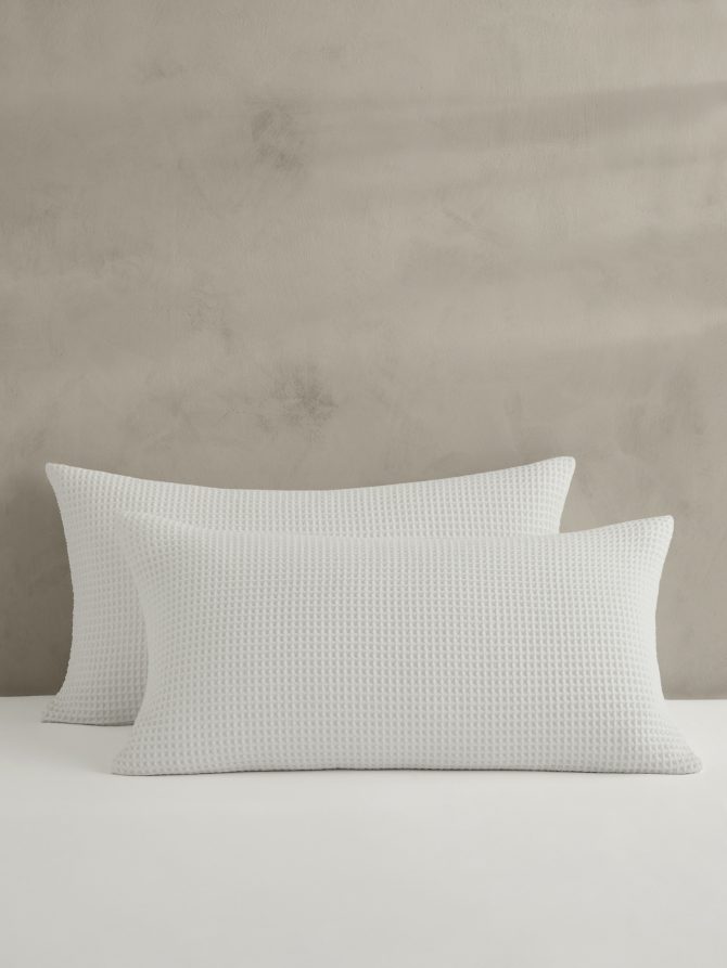 Cotton Waffle-Weave Shams - Image 2