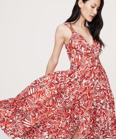 Cotton Poplin Wrap Maxi Dress