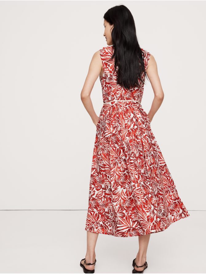 Cotton Poplin Wrap Maxi Dress - Image 3