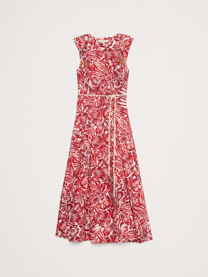 Cotton Poplin Wrap Maxi Dress - Image 5