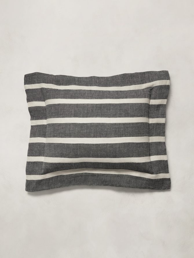 Bold Stripe Linen Sham Set - Image 2
