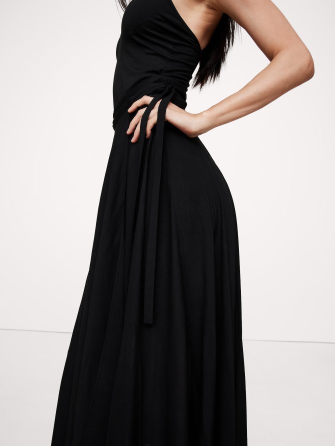 Cross-Back Jersey Maxi Dress - Image 4