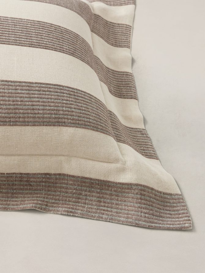 Corded-Stripe Linen Shams - Image 5