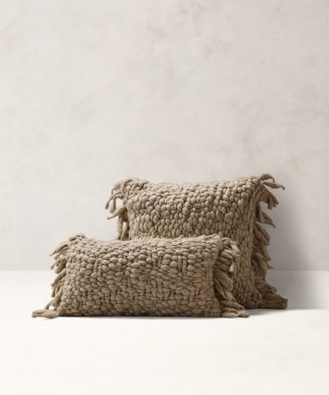 Hand-Carded Merino Pillow
