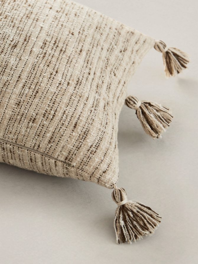 Marled Cotton Pillow - Image 2