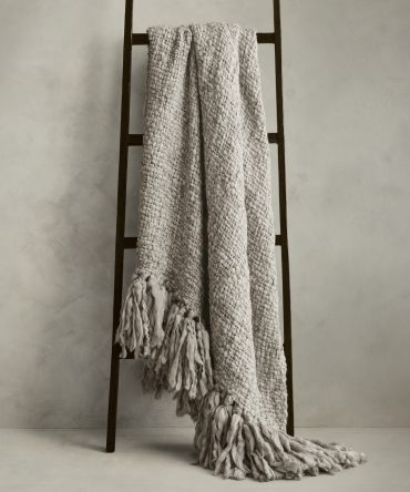 Hand-Carded Merino Throw Blanket