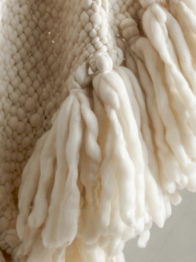 Hand-Carded Merino Throw Blanket - Image 4