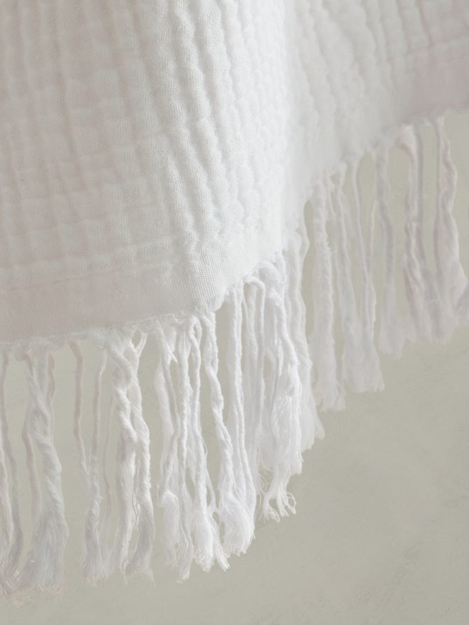 Cotton Gauze Reversible Throw - Image 7
