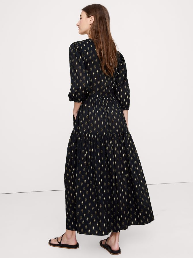 Cotton Wrap Maxi Dress - Image 2