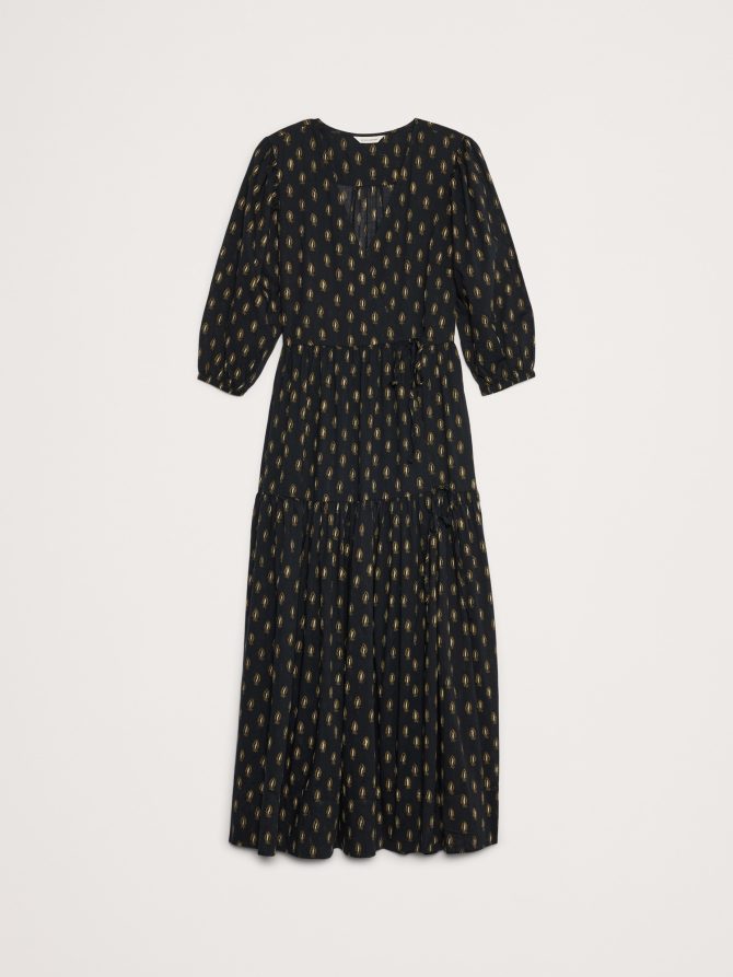 Cotton Wrap Maxi Dress - Image 4