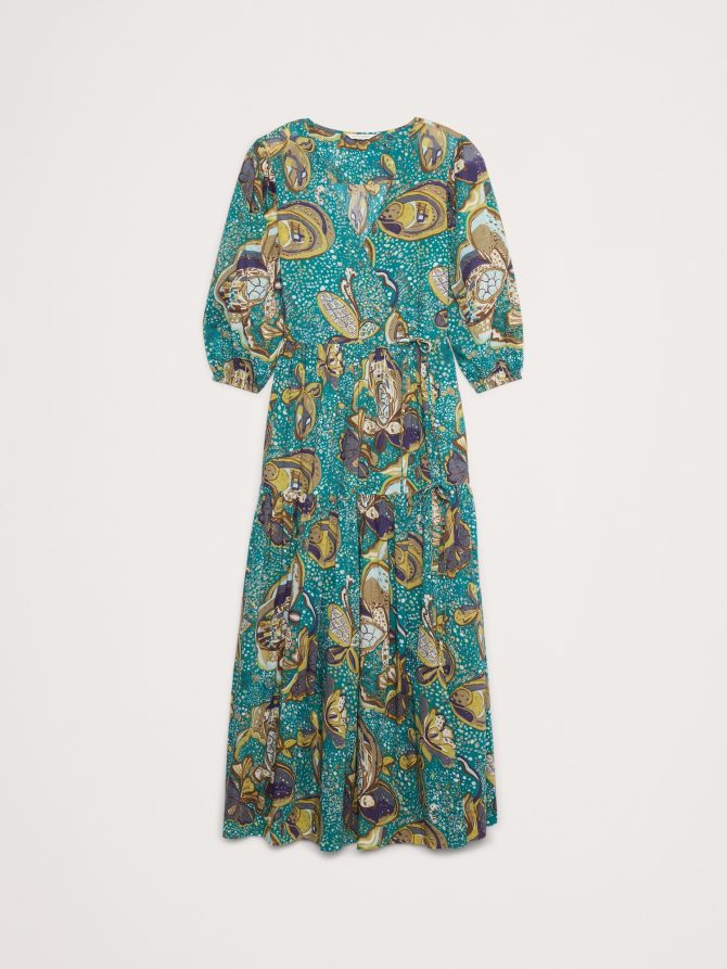 Cotton Wrap Maxi Dress - Image 7
