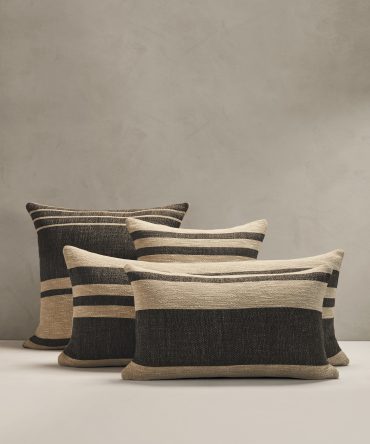 Hand-Woven Linen Stripe Pillow