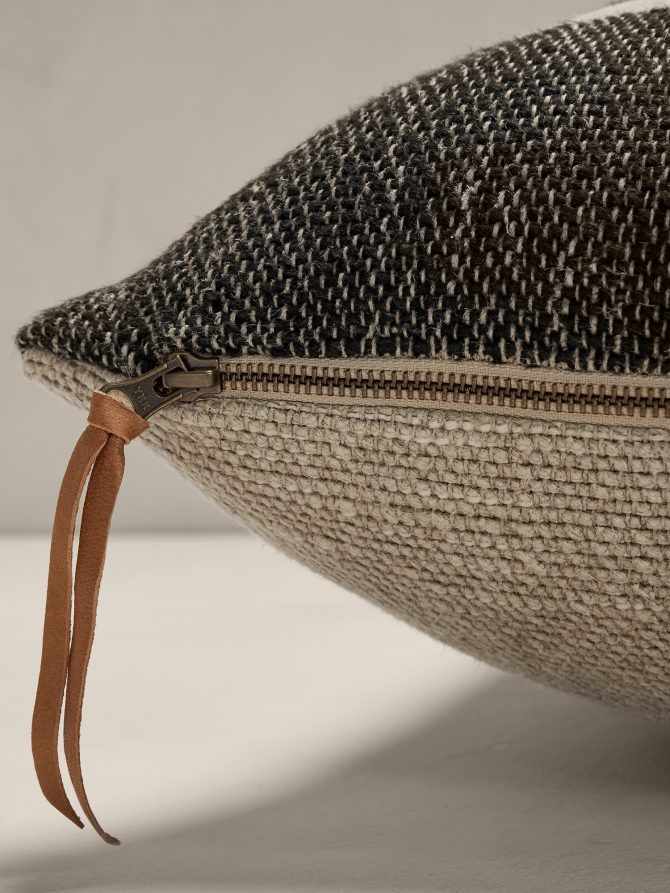 Hand-Woven Linen Stripe Pillow - Image 3