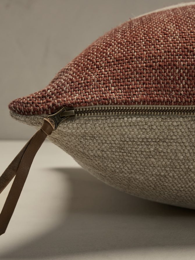 Hand-Woven Linen Stripe Pillow - Image 5