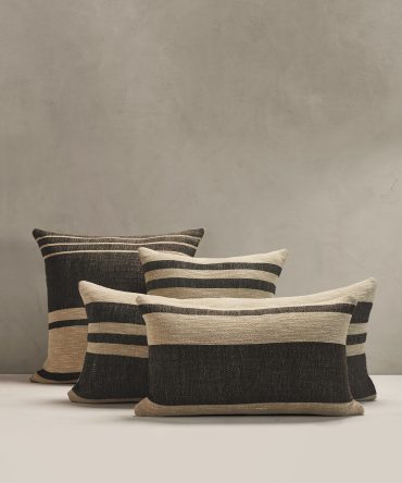 Hand-Woven Linen Stripe Pillow