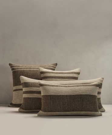 Hand-Woven Linen Stripe Pillow