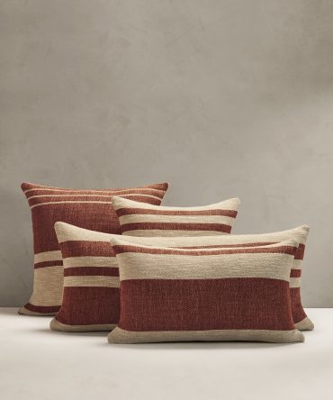 Hand-Woven Linen Stripe Pillow