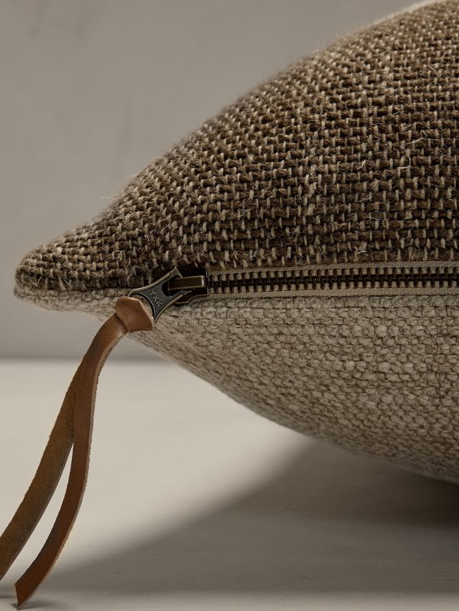 Hand-Woven Linen Stripe Pillow - Image 3