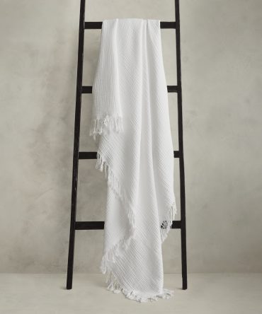 Cotton Gauze Reversible Throw