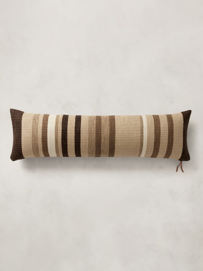 Handwoven Striped Cotton-Linen Pillow Cover - Image 2
