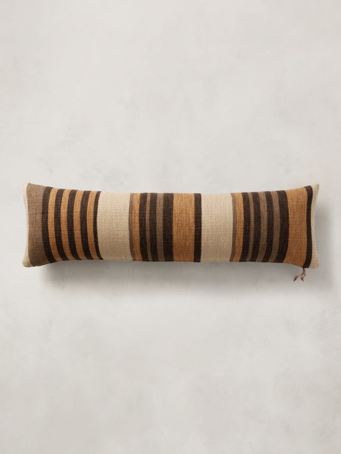 Handwoven Striped Cotton-Linen Pillow Cover - Image 5