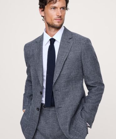 ITALIAN COTTON-WOOL TWEED SUIT JACKET