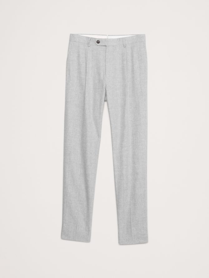 Herringbone Linen-Cotton Suit Pant - Image 5