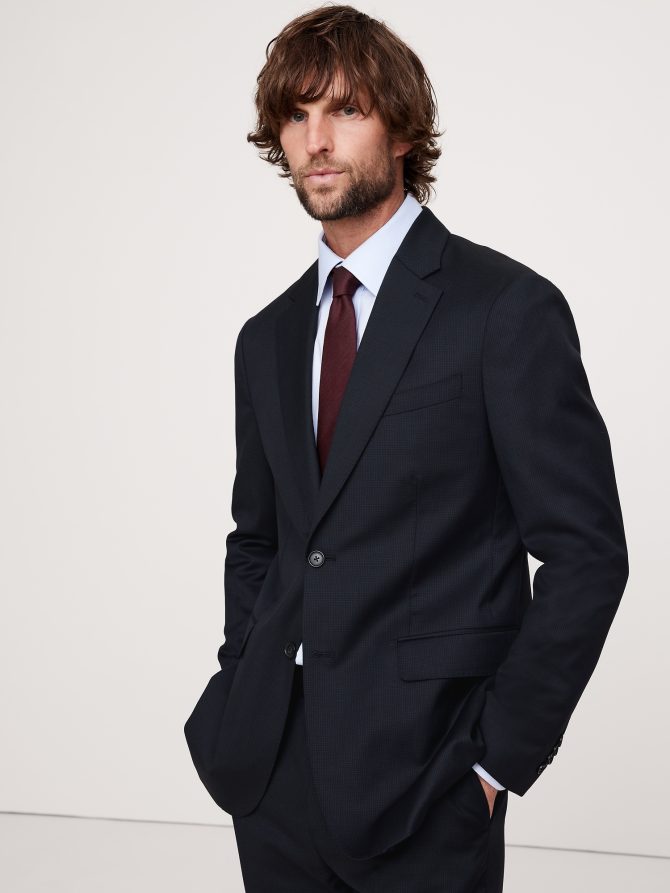 Signature Italian Houndstooth Suit Jacket - Image 4