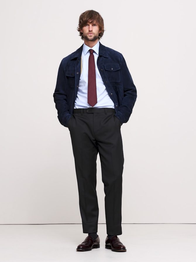 Signature Italian Houndstooth Suit Pant - Image 2