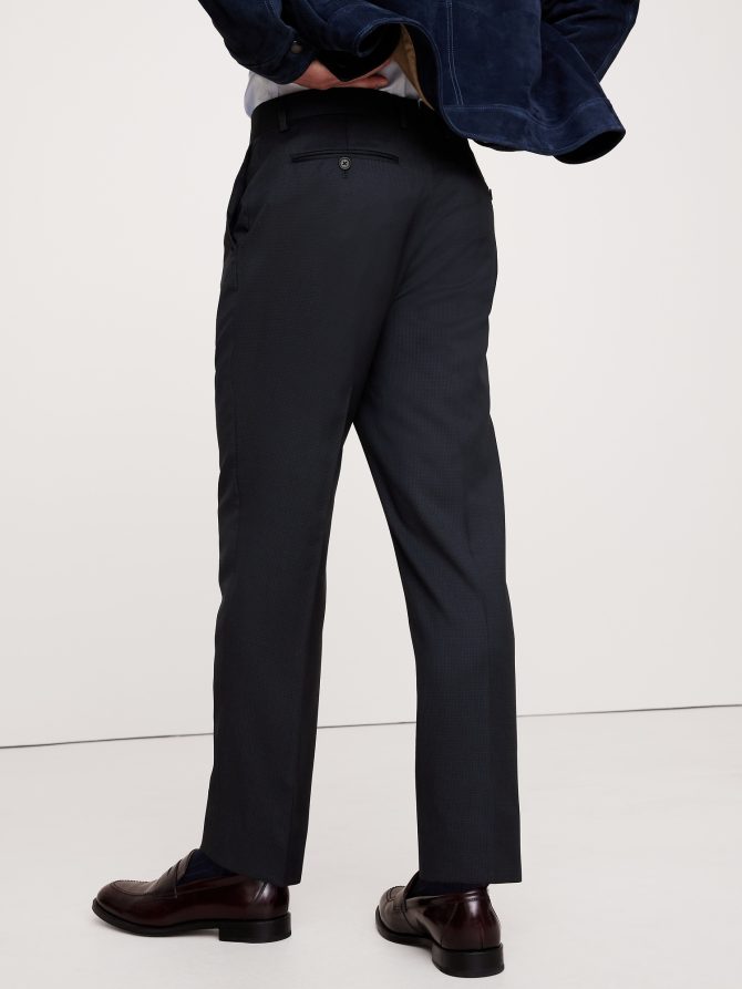 Signature Italian Houndstooth Suit Pant - Image 3