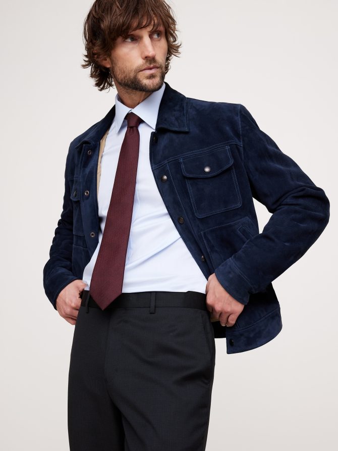 Signature Italian Houndstooth Suit Pant - Image 4