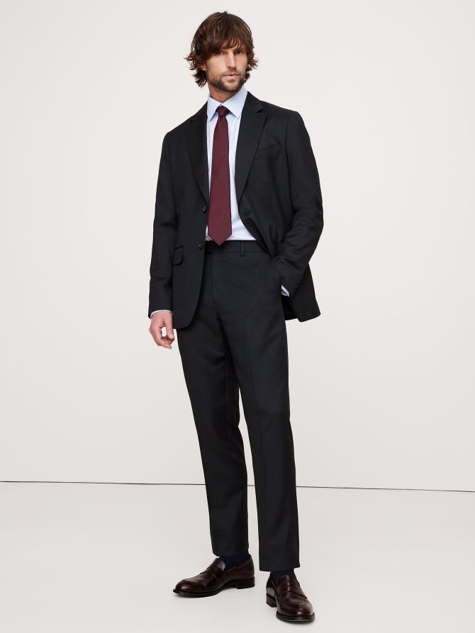 Signature Italian Houndstooth Suit Pant - Image 6