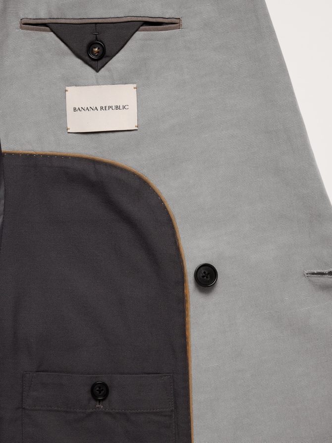 Relaxed Double-Breasted Tencel™-Linen Suit Jacket - Image 6