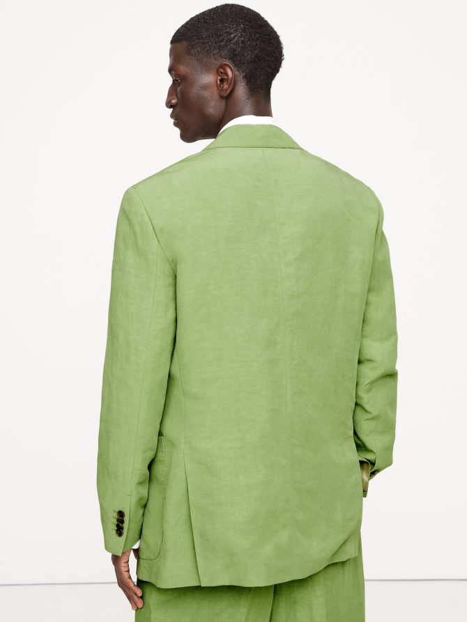 Relaxed Double-Breasted Tencel™-Linen Suit Jacket - Image 7