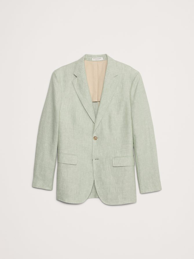Linen Suit Jacket - Image 4