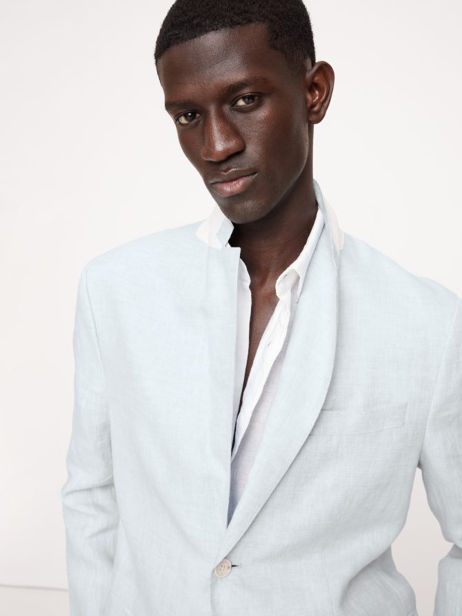 Linen Suit Jacket - Image 8