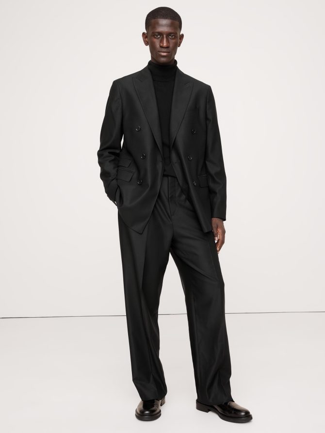 Signature Italian Hopsack Wide-Leg Pant - Image 6